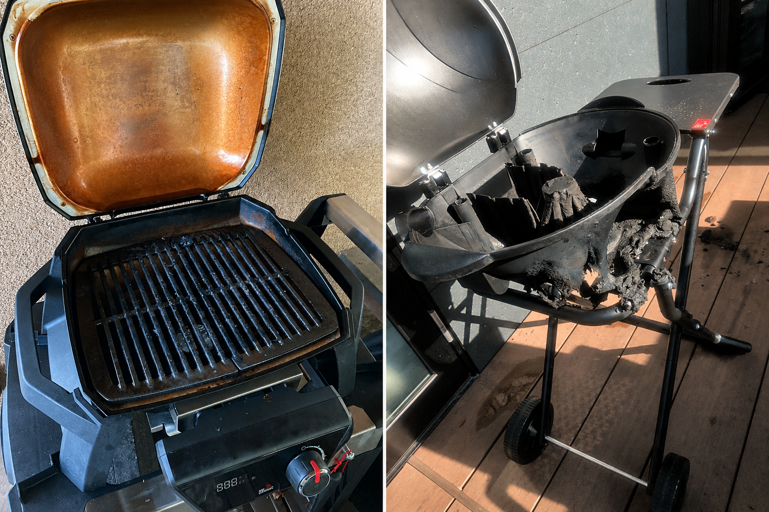 BBQ設備の油汚れや焦げ付きの清掃に手間がかかる